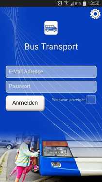 App zur online Auftragserfassung für Schülertransport